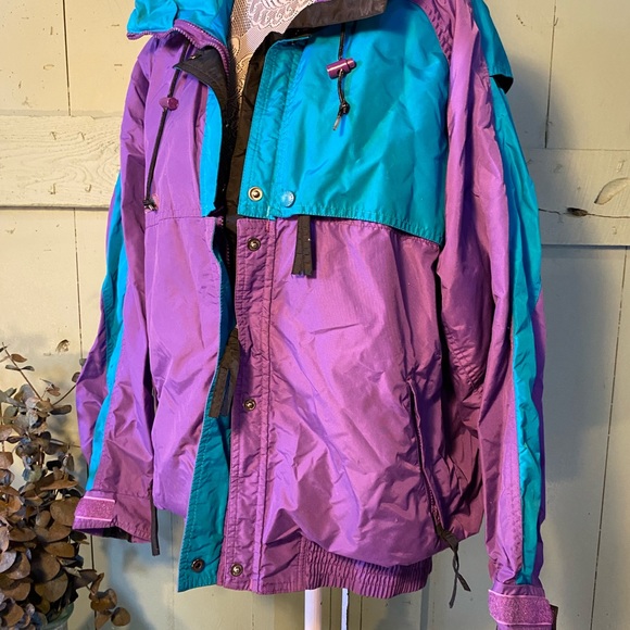 Vintage Blue and Purple Columbia Ski Jacket - Picture 2 of 6